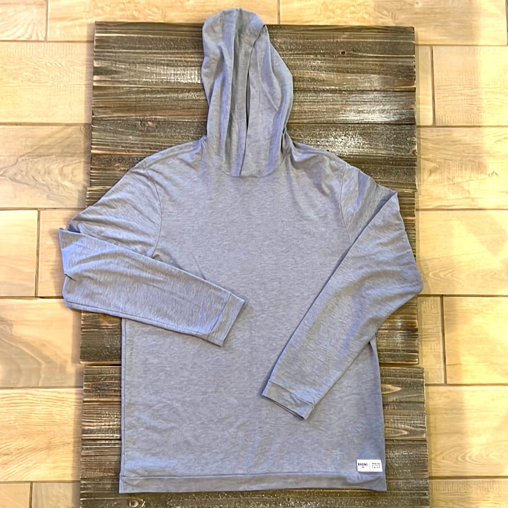 Rhône, Mens Essential Lounge Hoodie, M, Gray